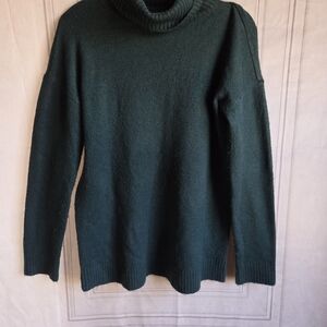 Lord & Taylor Dark Green Turtleneck Sweater